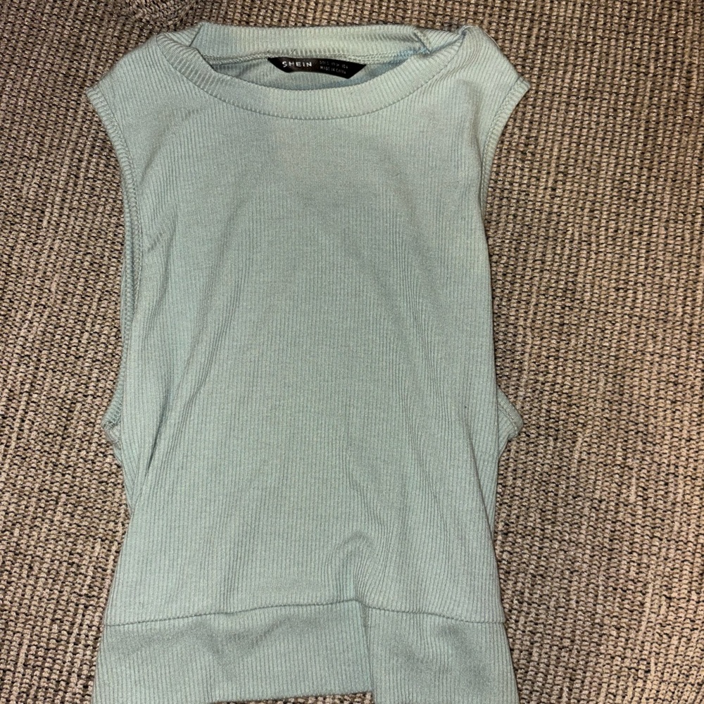 H&M Mint Sleeveless Muscle Tee